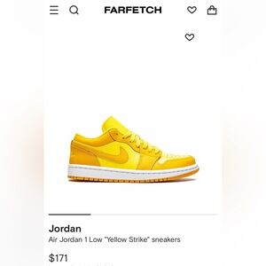 Air Jordan 1 Low "Yellow Strike" sneakers